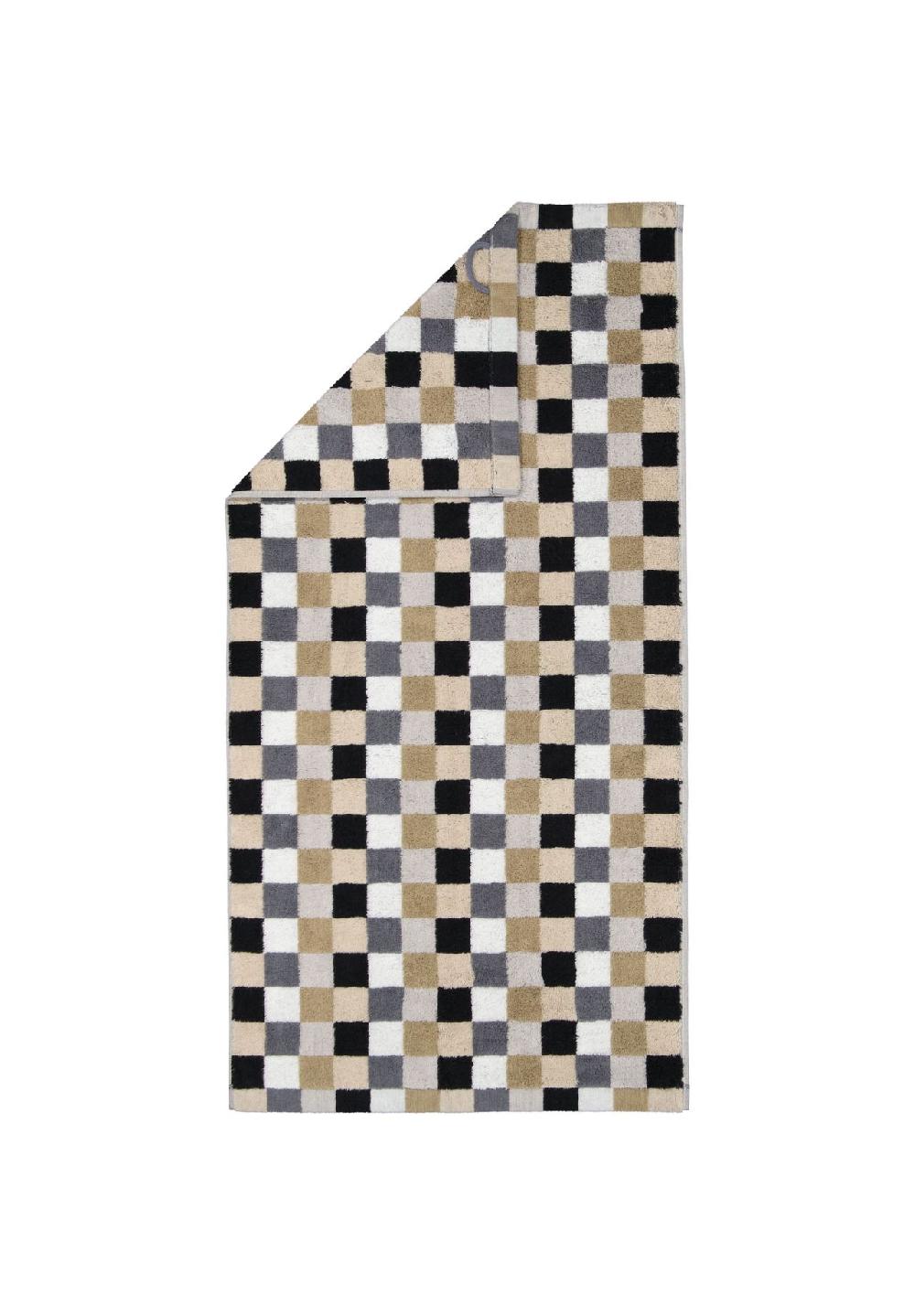 Cawö Handtücher Life Style Karo 7047 kiesel - 37 2025