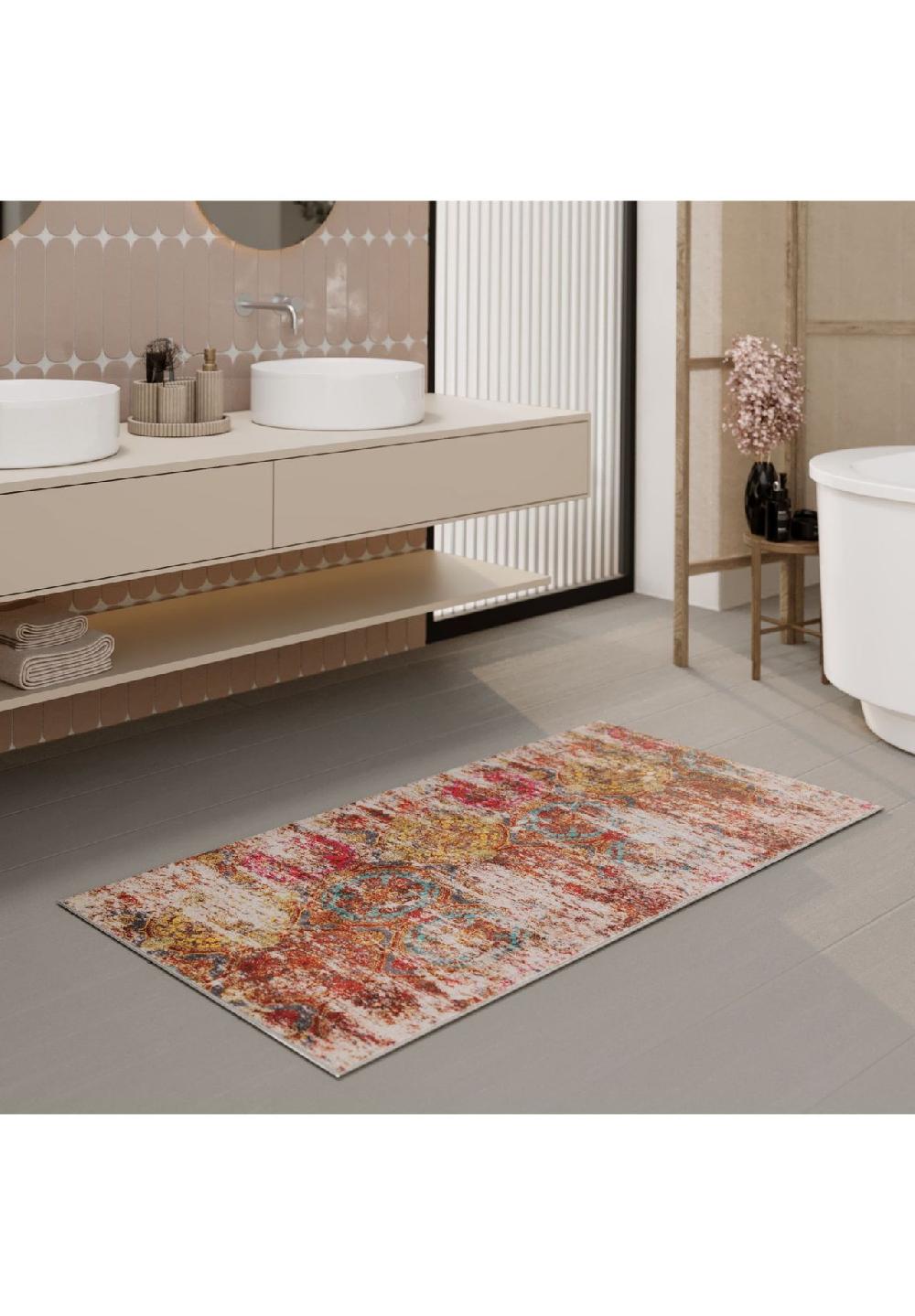 WECONhome Badteppich Beach Front Badematte Badezimmer Badematte Badvorleger rutschfest waschbar Neuheiten