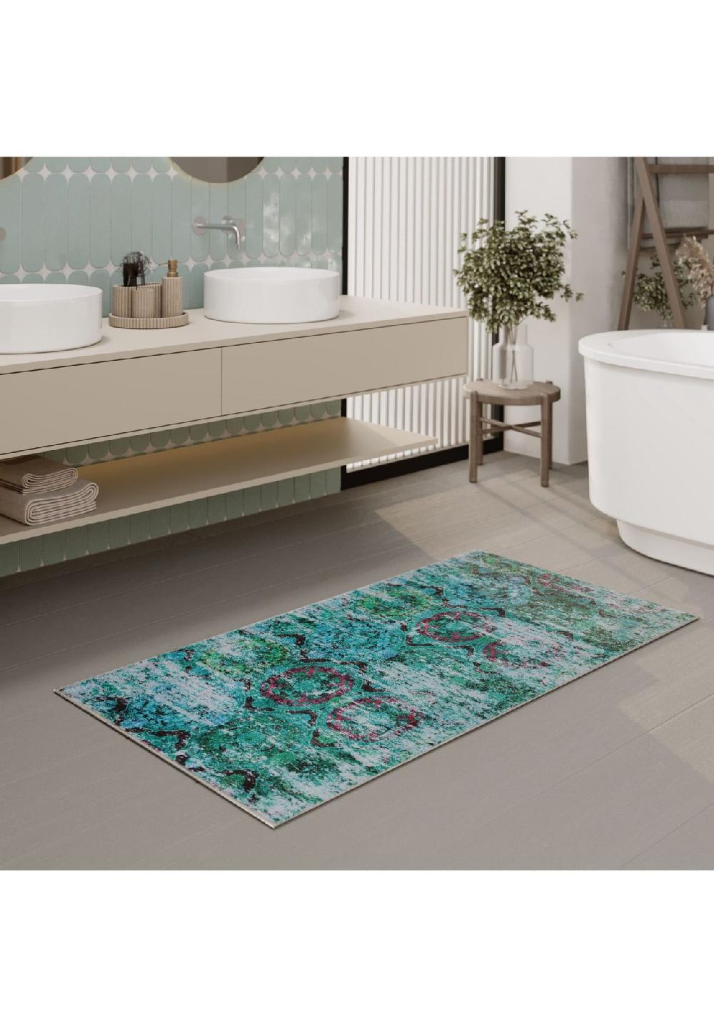 WECONhome Badteppich Beach Front Badematte Badezimmer Badematte Badvorleger rutschfest waschbar Bestseller