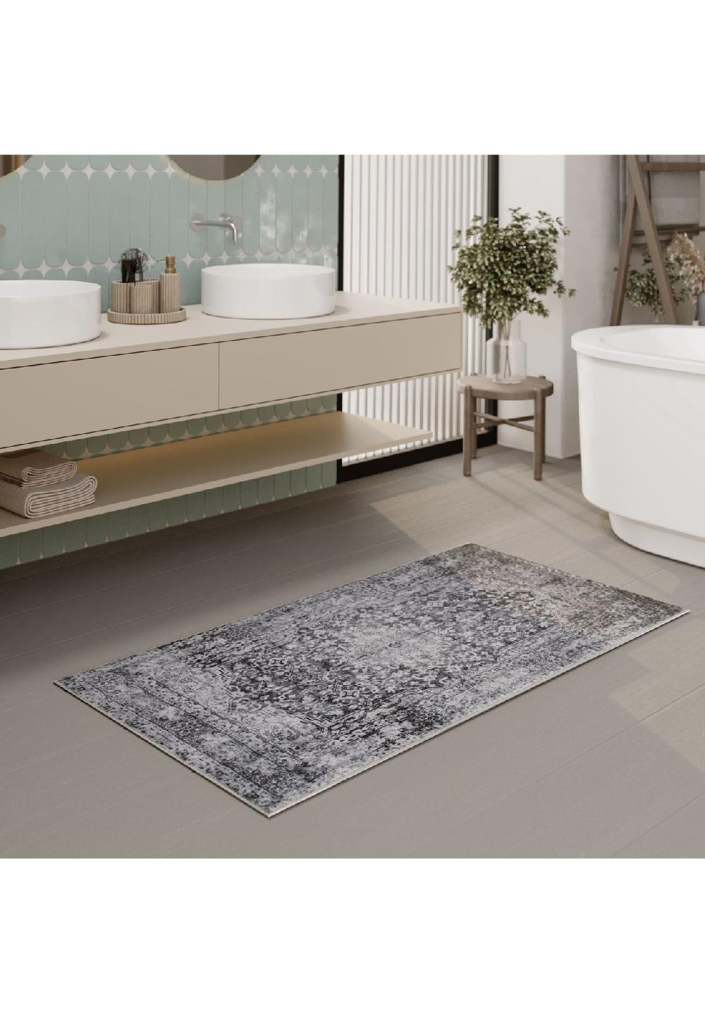 WECONhome Badteppich Ralph Badematte Badezimmer Badematte Badvorleger rutschfest waschbar Saisonale Angebote