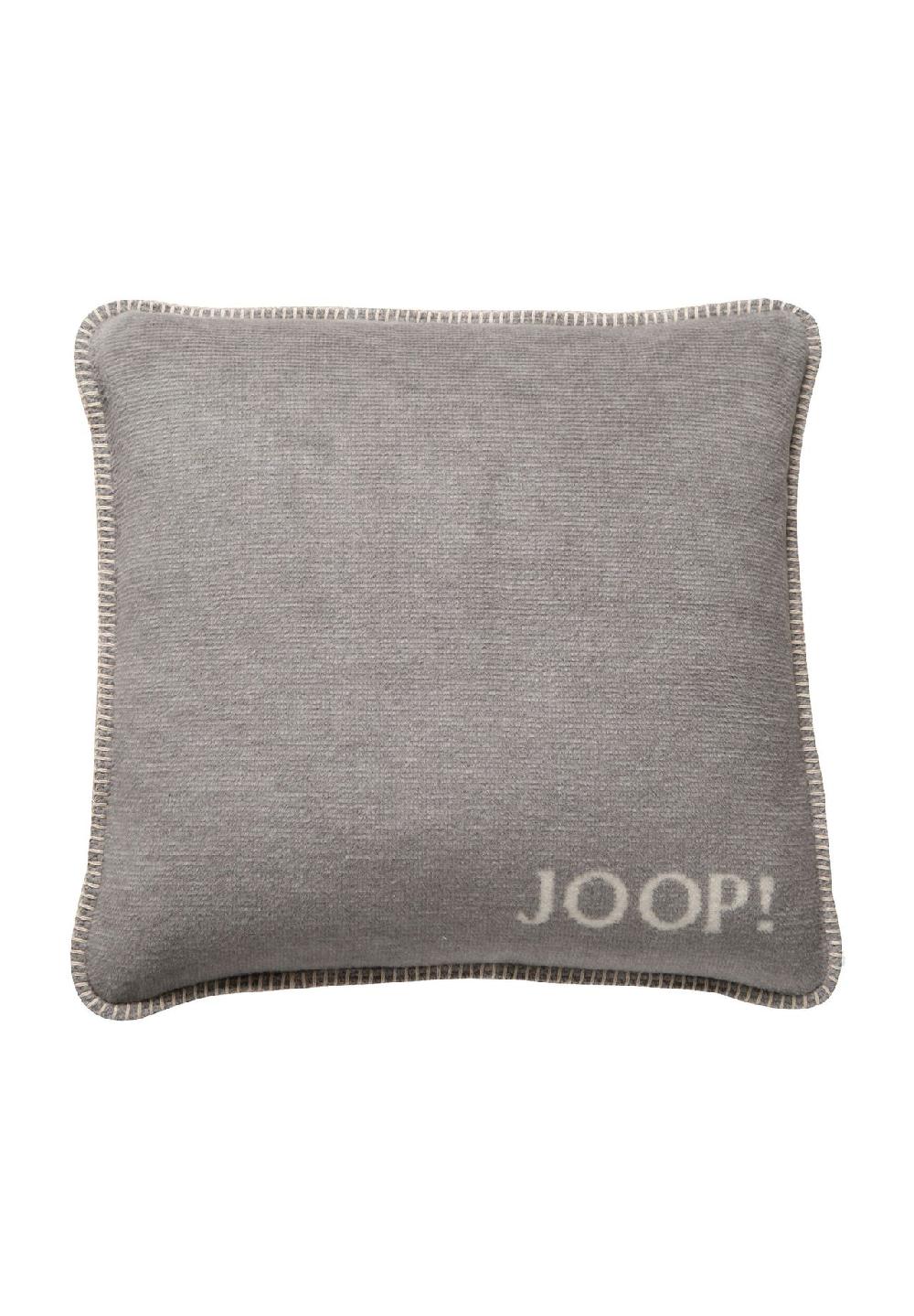 JOOP Kissenhüllen Melange-Doubleface silber-natur Melange-Doubleface
