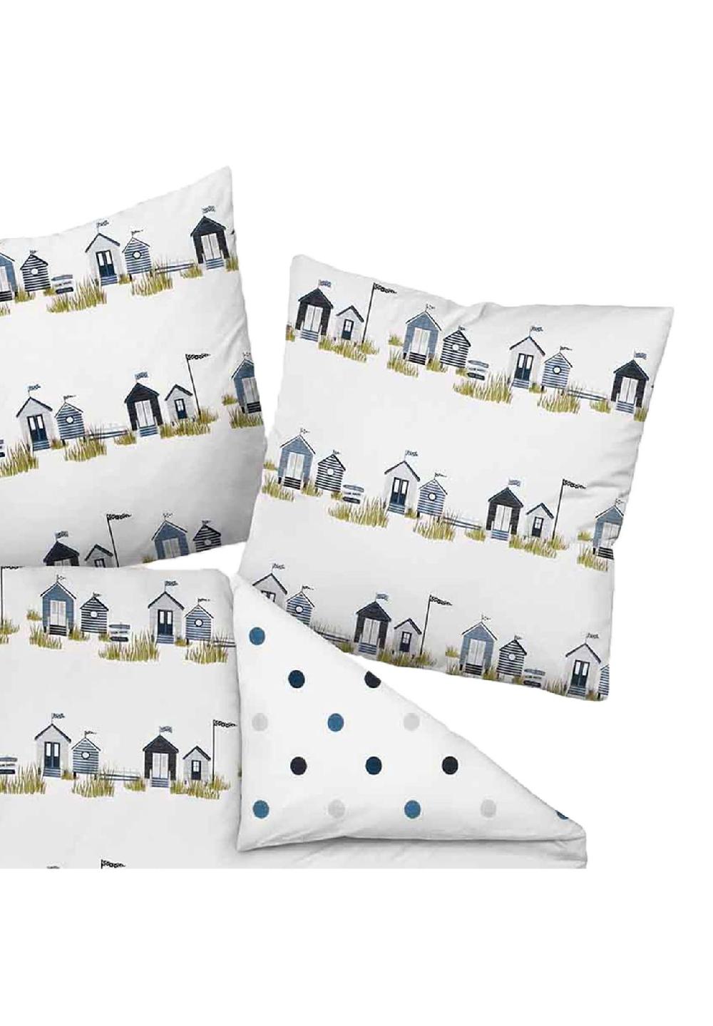 Janine® Bettwäsche 2 teilig - Mako-Soft-Seersucker Baumwolle bügelfrei uni zollfrei