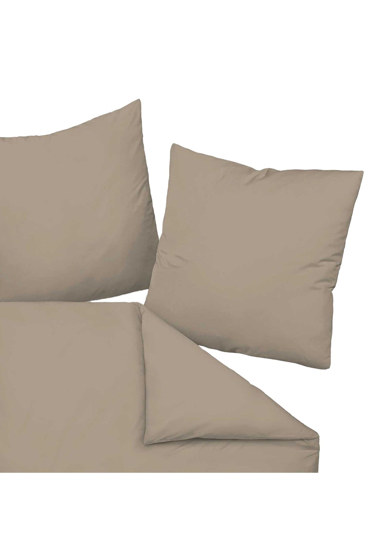 Janine® Bettwäsche 2 teilig - Mako-Satin Baumwolle mercerisiert Seidenfinish uni 50% Rabatt für begrenzte Zeit