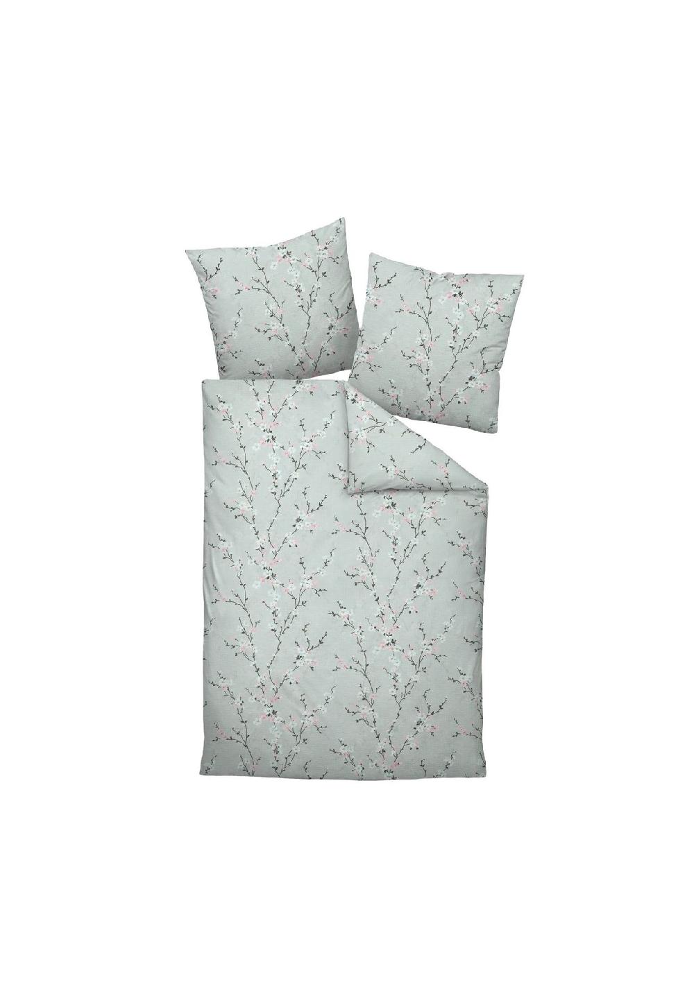 Janine® Bettwäsche 2 teilig - Tango Mako-Soft-Seersucker Baumwolle floral
