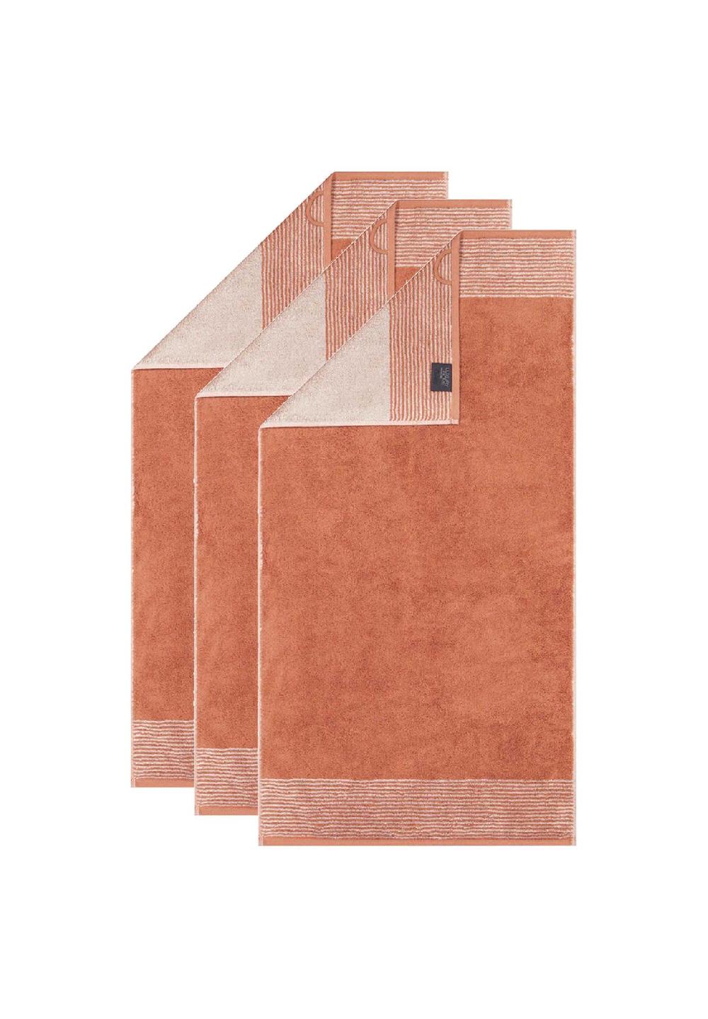Cawö Handtuch 3er Pack - Luxury Home C Two Tone 50x100 cm Walkfrottier