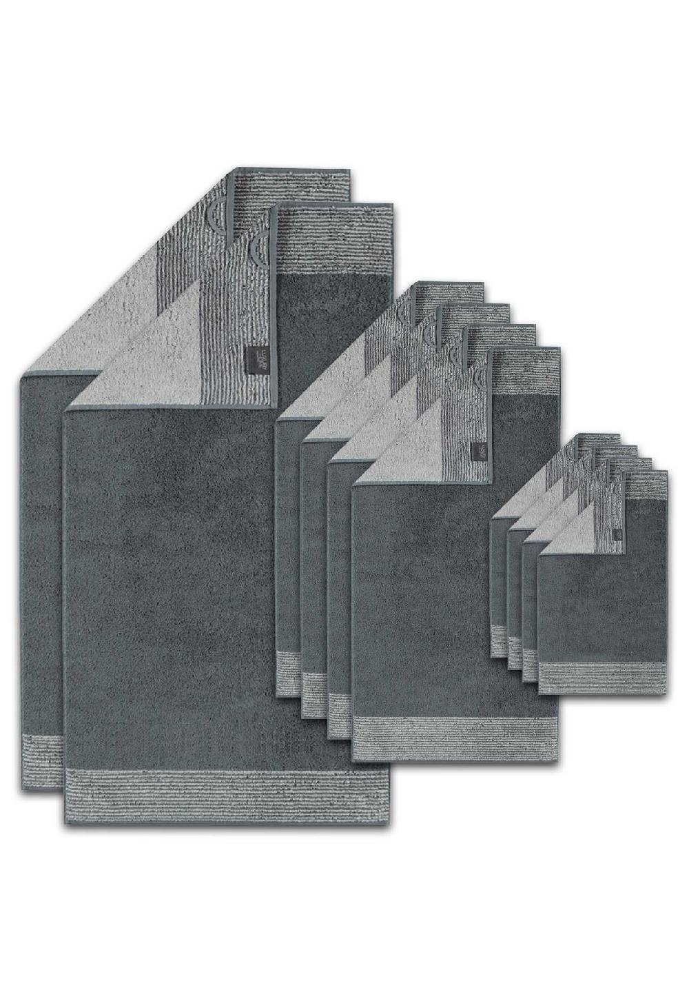 Cawö Handtuch Set 10-tlg. - C Two-Tone 2x Duschtuch 4x Handtuch 4x Gästetuch