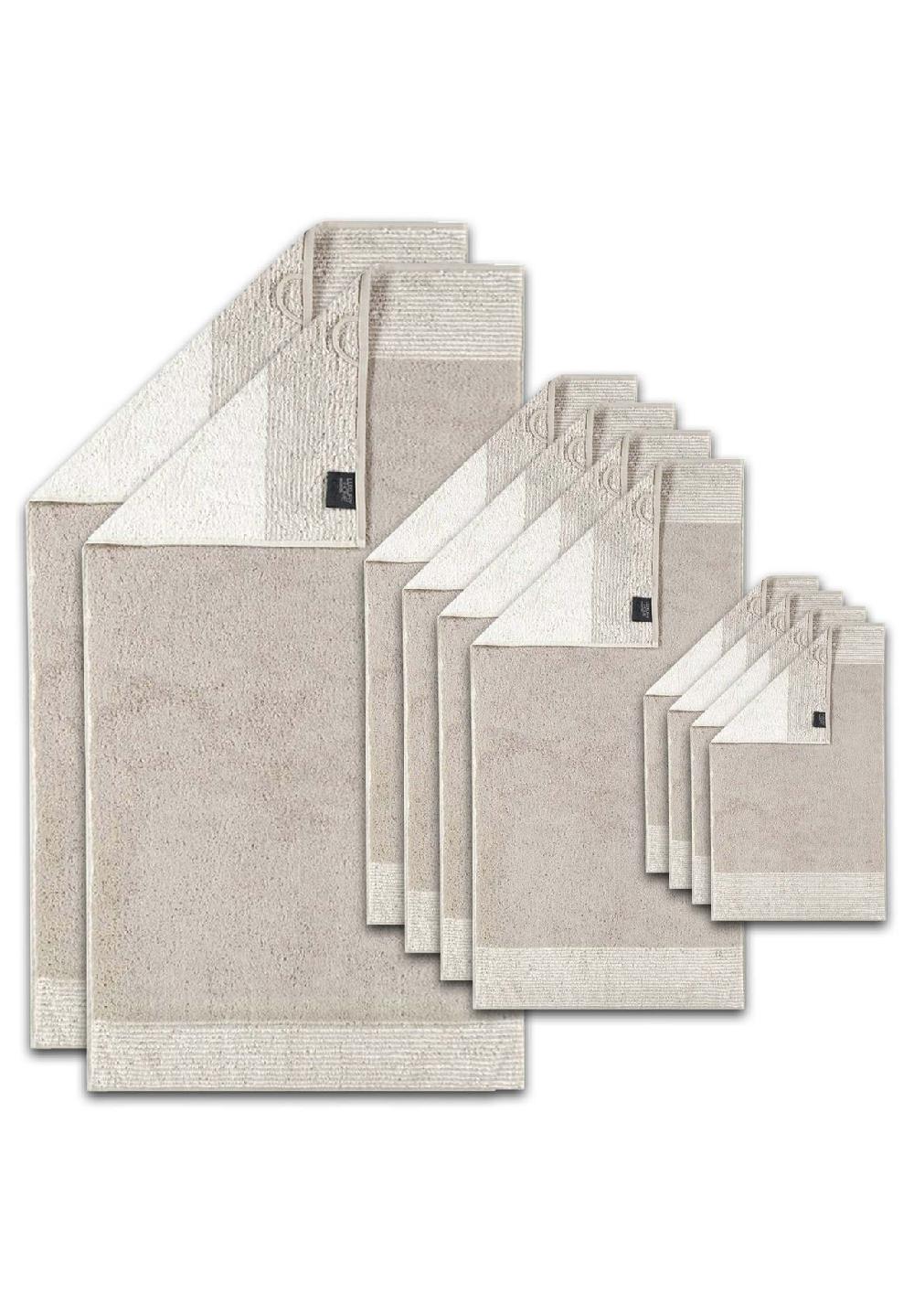 Cawö Handtuch Set 10-tlg. - C Two-Tone 2x Duschtuch 4x Handtuch 4x Gästetuch