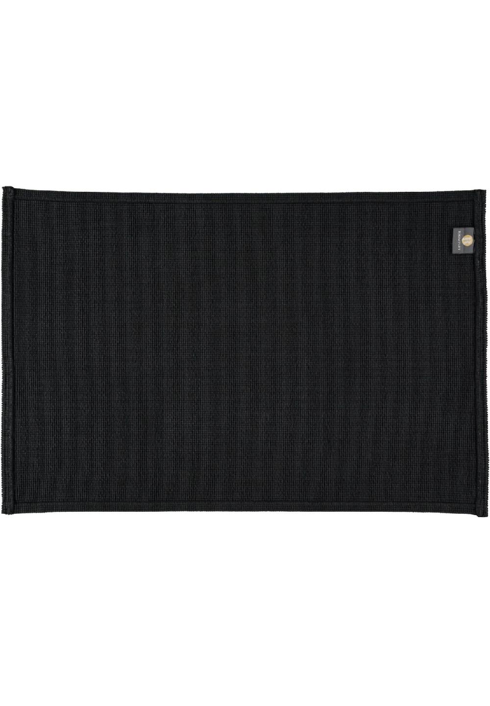 RHOMTUFT® Badematten Plain schwarz - 15 Super Sparpreis