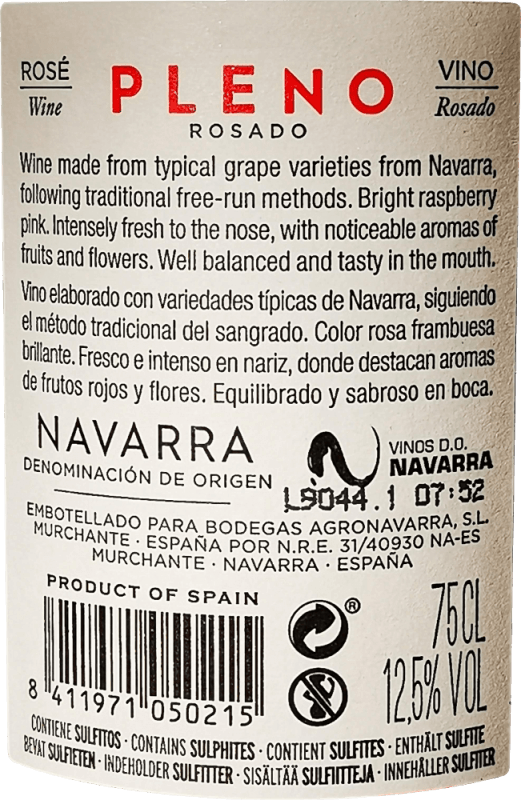 vinello Pleno Rosado Navarra DO - Bodegas Agronavarra Zeitlich begrenztes Angebot
