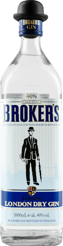 vinello Broker's dry Gin 40% vol 1 0 l - Broker's