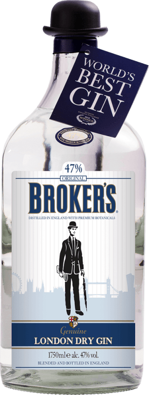 vinello Broker's Dry Gin 47% vol 1 75 l - Broker's