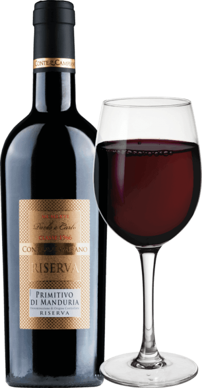 vinello Primitivo di Manduria Riserva DOC - Conte di Campiano 50% Rabatt für begrenzte Zeit