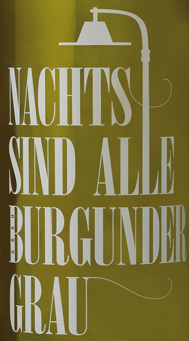 vinello Grauburgunder NACHTS SIND ALLE BURGUNDER GRAU trocken - Markus Pfaffmann Black Friday