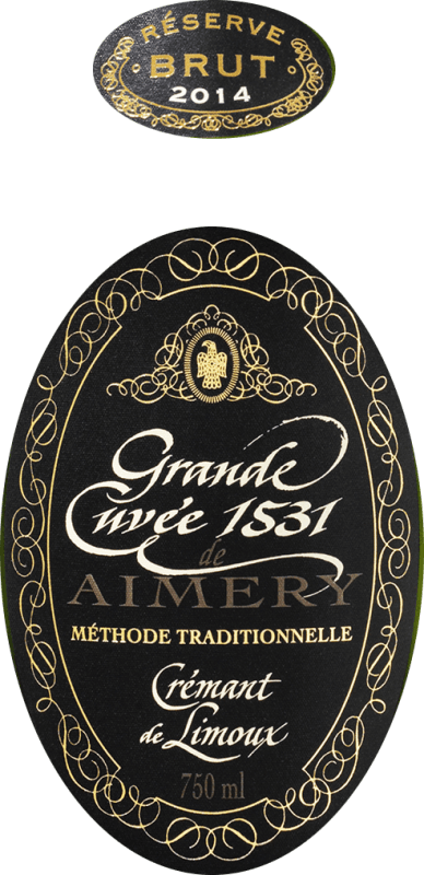 vinello Aimery Grande Cuvée 1531 Réserve Crémant Brut AOP - Sieur d'Arques Online Shopping
