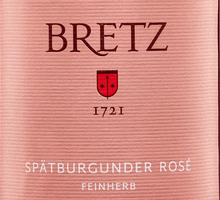 vinello Spätburgunder Rosé feinherb - Bretz Nur noch ein Tag übrig
