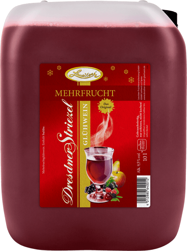 vinello Dresdner Striezel Glühwein Mehrfrucht 10 l Kanister - Lausitzer