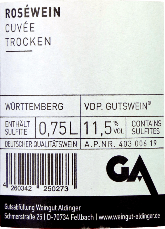 vinello Bentz Rosé Cuvée trocken - Aldinger Rabatte dieses Monats