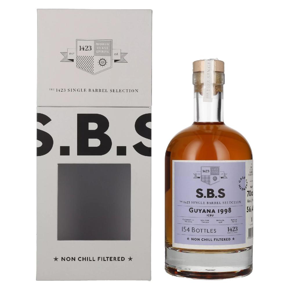 delicando 1423 S.B.S GUYANA Single Barrel Selection 1998 56 4% Vol. 0 7l in Geschenkbox