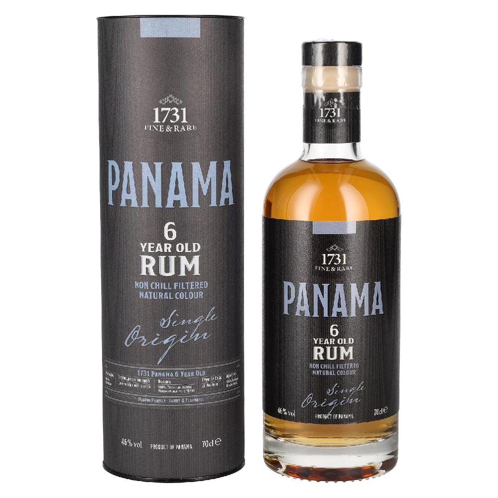delicando 1731 Fine & Rare PANAMA 6 Years Old Single Origin Rum 46% Vol. 0 7l in Geschenkbox