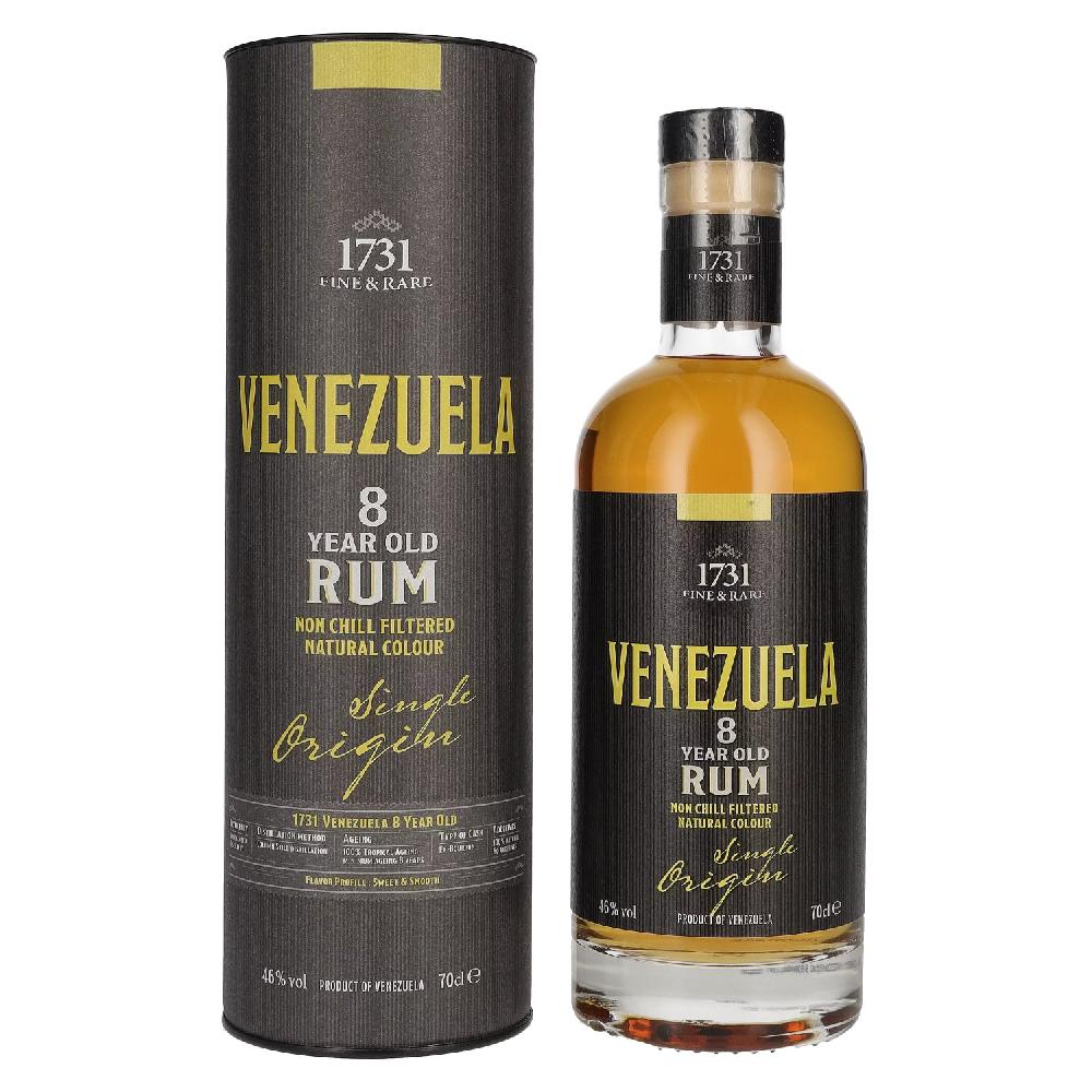 delicando 1731 Fine & Rare VENEZUELA 8 Years Old Single Origin Rum 46% Vol. 0 7l in Geschenkbox
