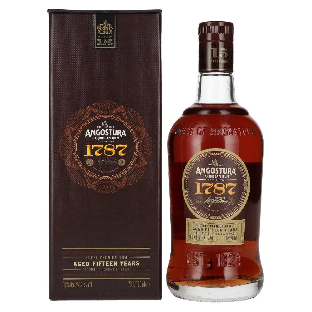 delicando Angostura 1787 15 Years Old Super Premium Rum 40% Vol. 0 7l in Geschenkbox
