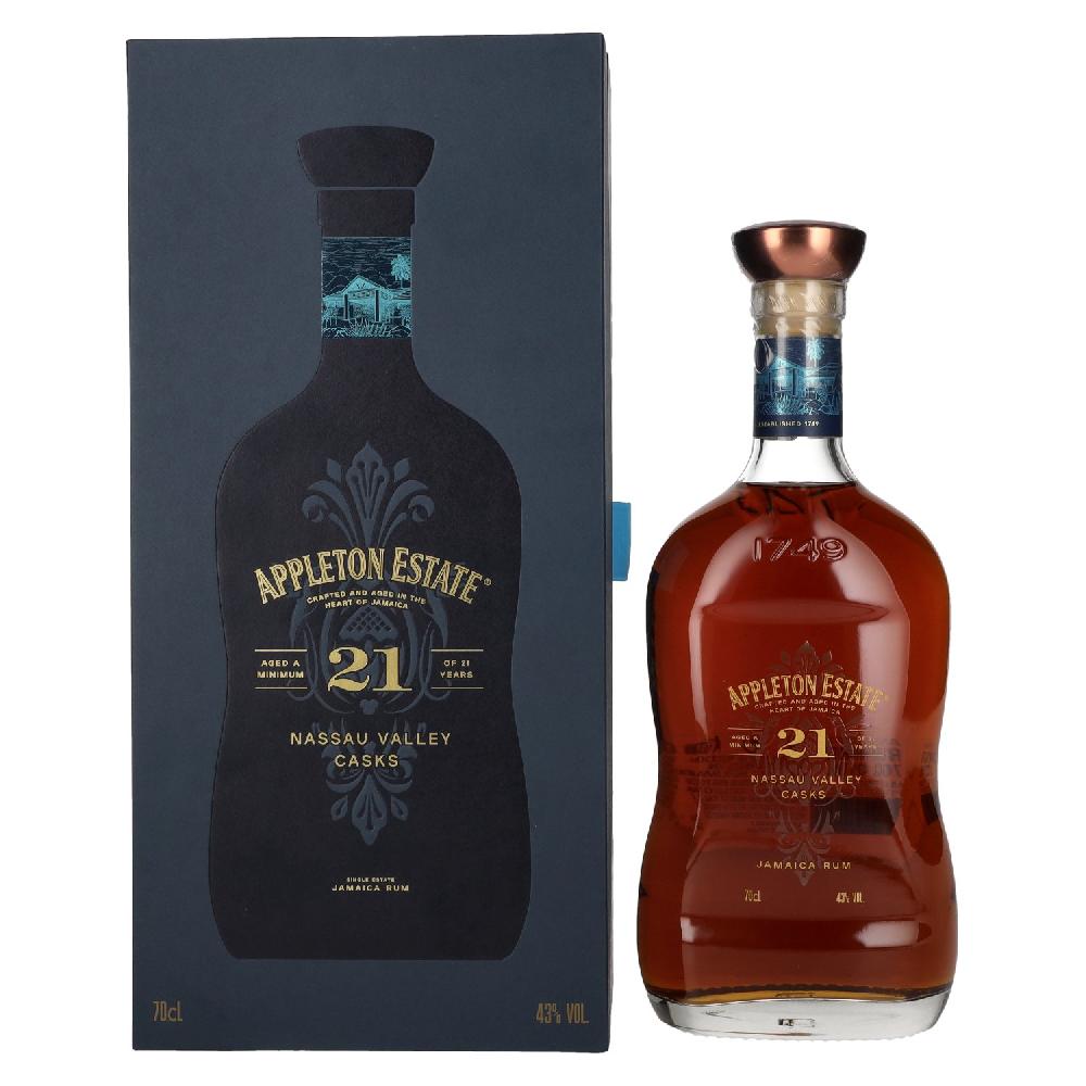 delicando Appleton Estate 21 Years Old Jamaica Rum Nassau Valley Casks 43% Vol. 0 7l in Geschenkbox