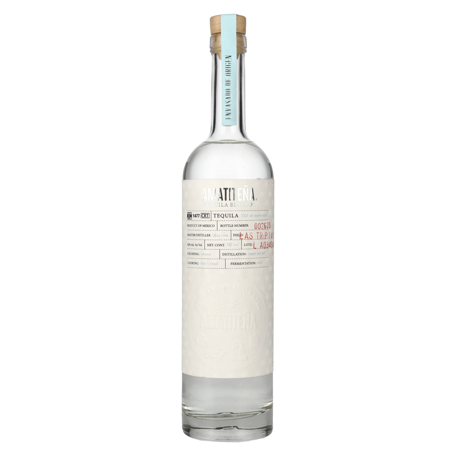 delicando Amatiteña Tequila Blanco 100% Puro de Agave 42% Vol. 0 7l