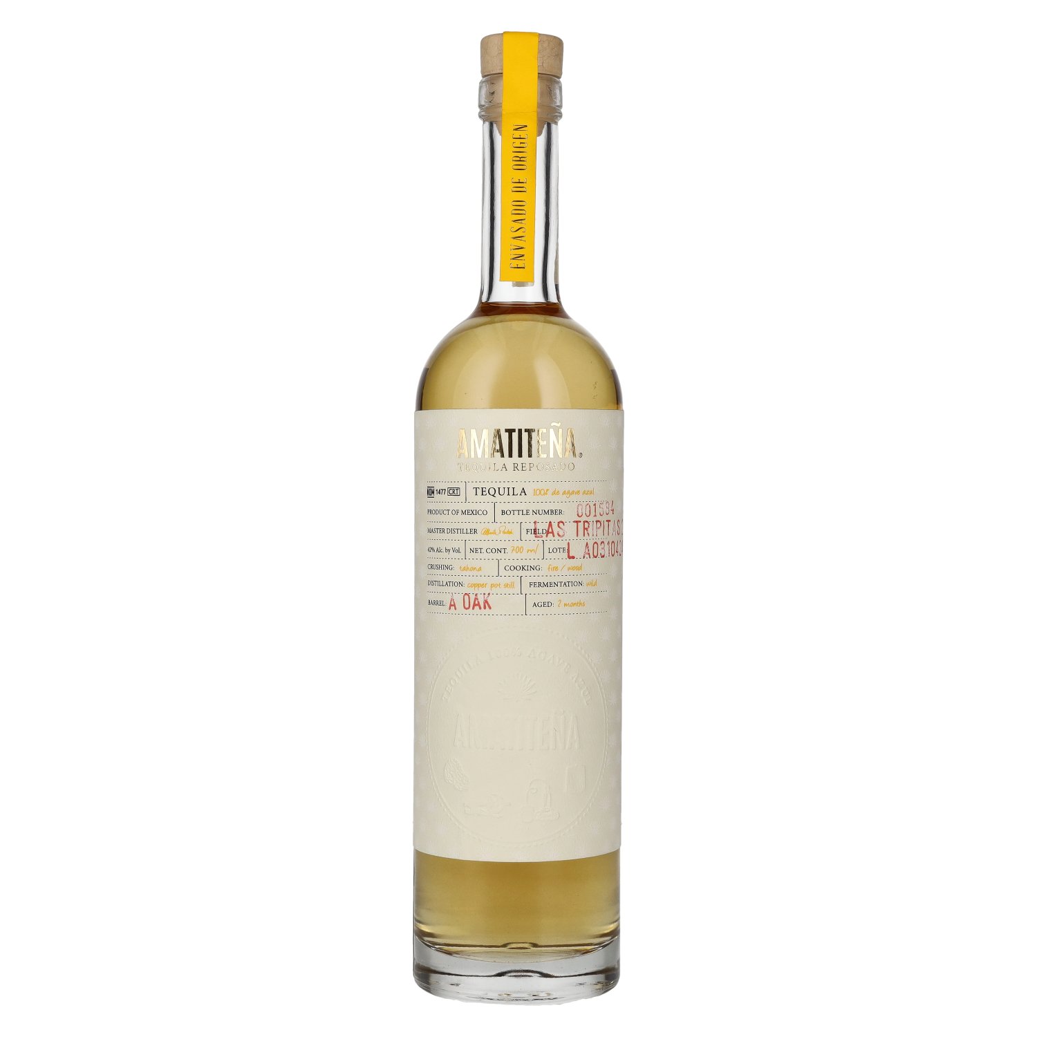 delicando Amatiteña Tequila Reposado 100% Puro de Agave 42% Vol. 0 7l