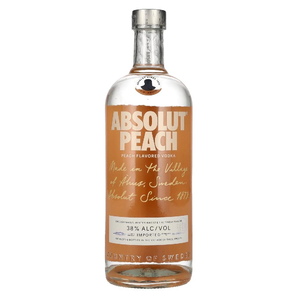 delicando Absolut Peach Flavored Vodka 38% Vol. 1l - delicando