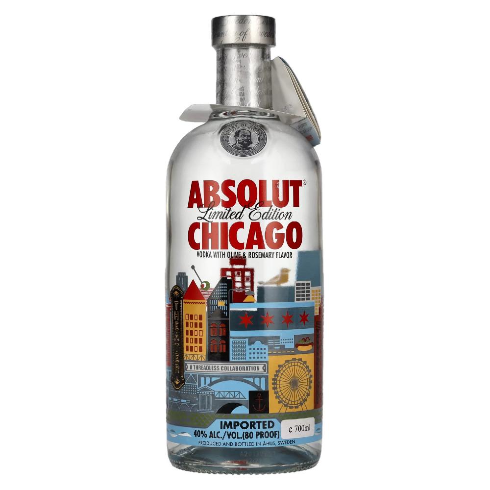 delicando Absolut Vodka CHICAGO Olive & Rosemary Flavor Limited Edition 40% Vol. 0 7l