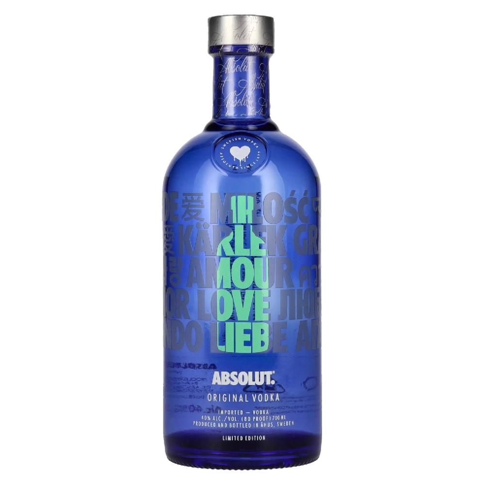 delicando Absolut Vodka LOVE Original Vodka Limited Edition 40% Vol. 0 7l