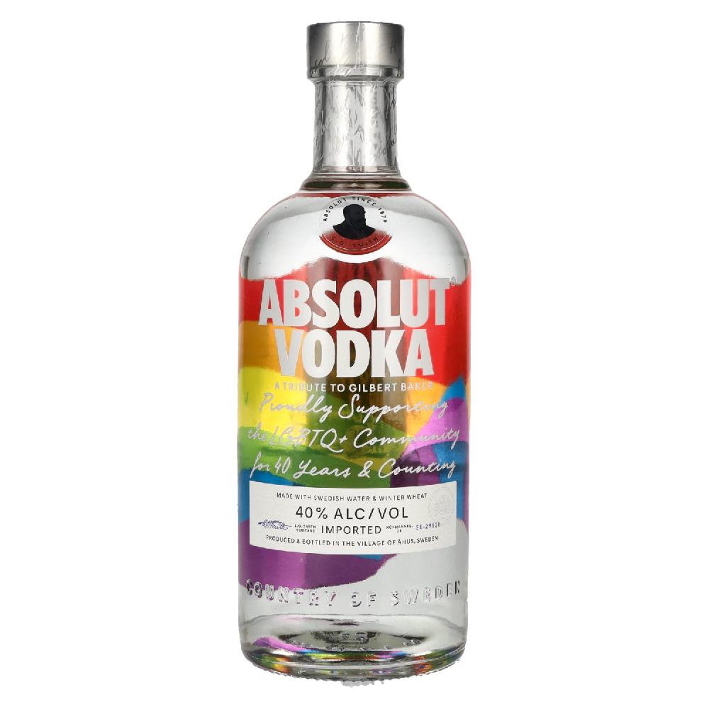delicando Absolut Vodka PRIDE Rainbow Colors Limited Edition 40% Vol. 0 7l