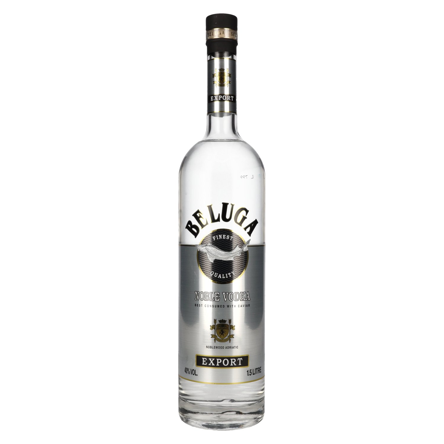 delicando Beluga Noble Vodka EXPORT Montenegro 40% Vol. 1 5l