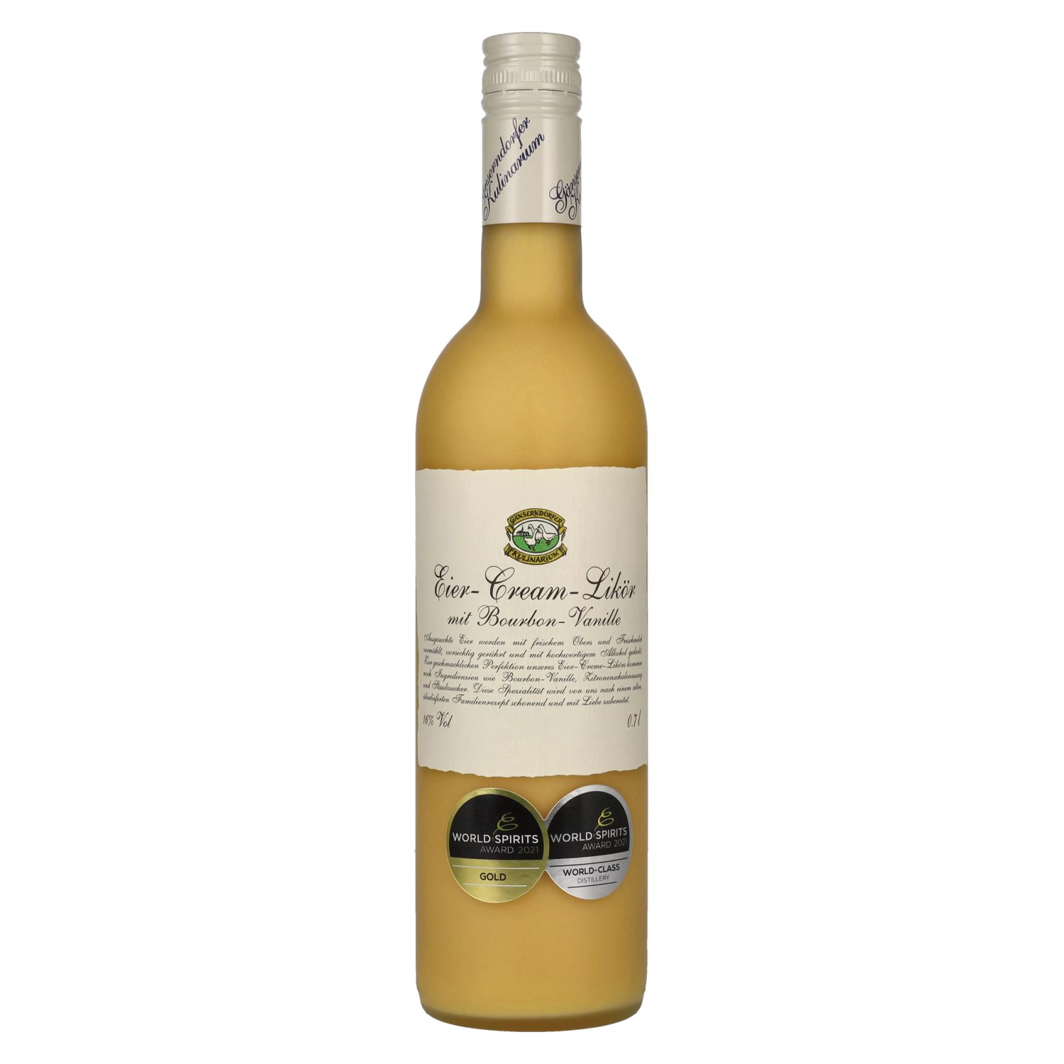 delicando Auersthaler Eier-Cream-Likör mit Bourbon-Vanille 16% Vol. 0 7l