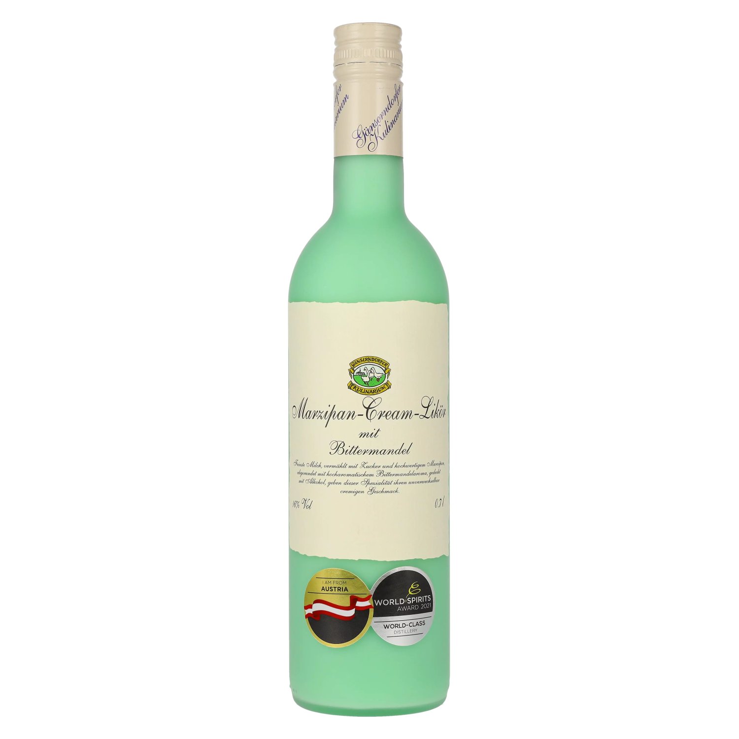 delicando Auersthaler Marzipan-Cream-Likör mit Bittermandel 16% Vol. 0 7l