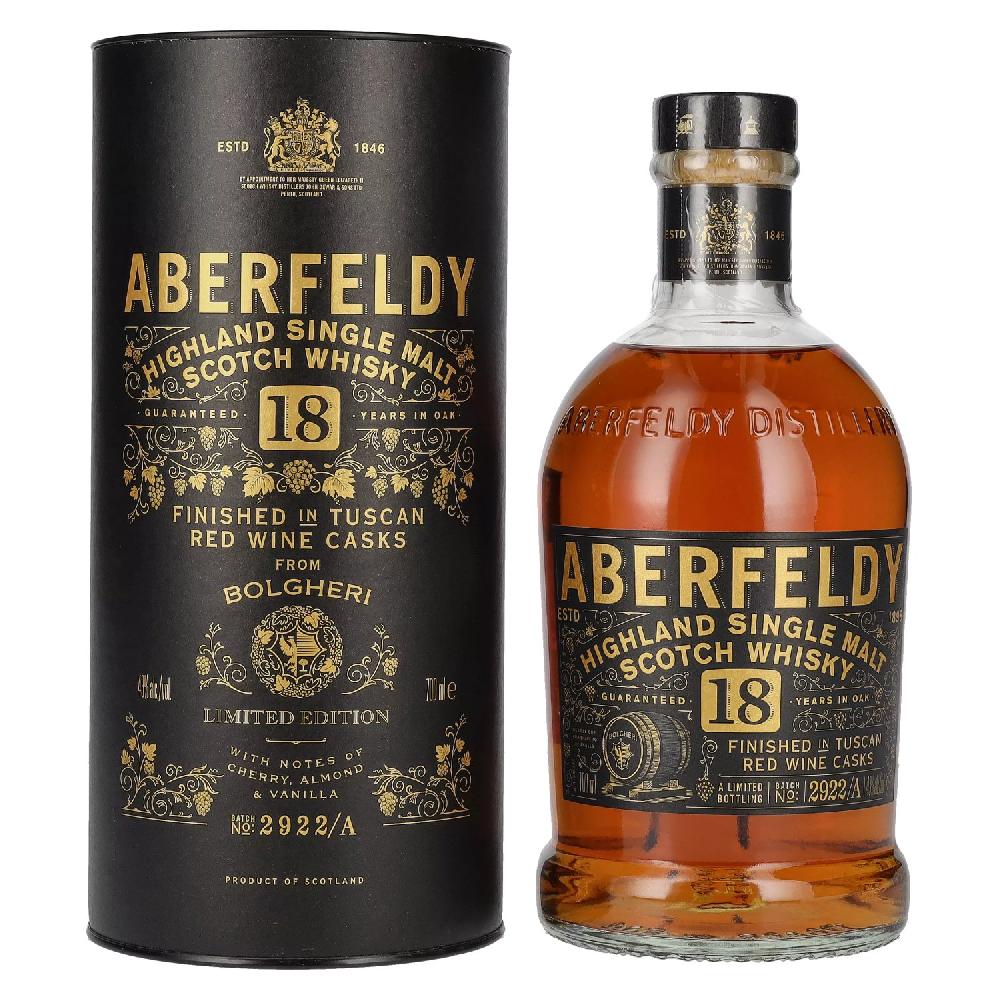delicando Aberfeldy 18 Years Old Red Wine Casks BOLGHERI 43% Vol. 0 7l in Geschenkbox