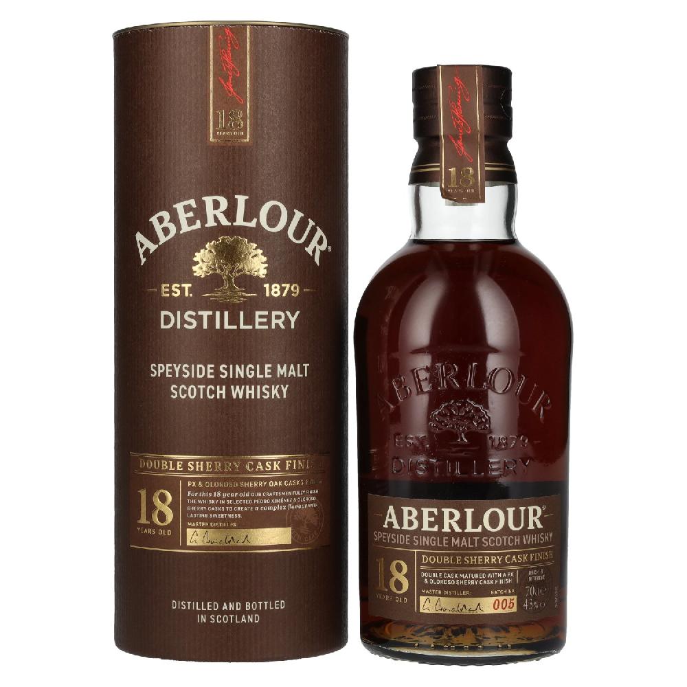 delicando Aberlour 18 Years Old Double Sherry Cask Finish Batch No. 005 43% Vol. 0 7l in Geschenkbox
