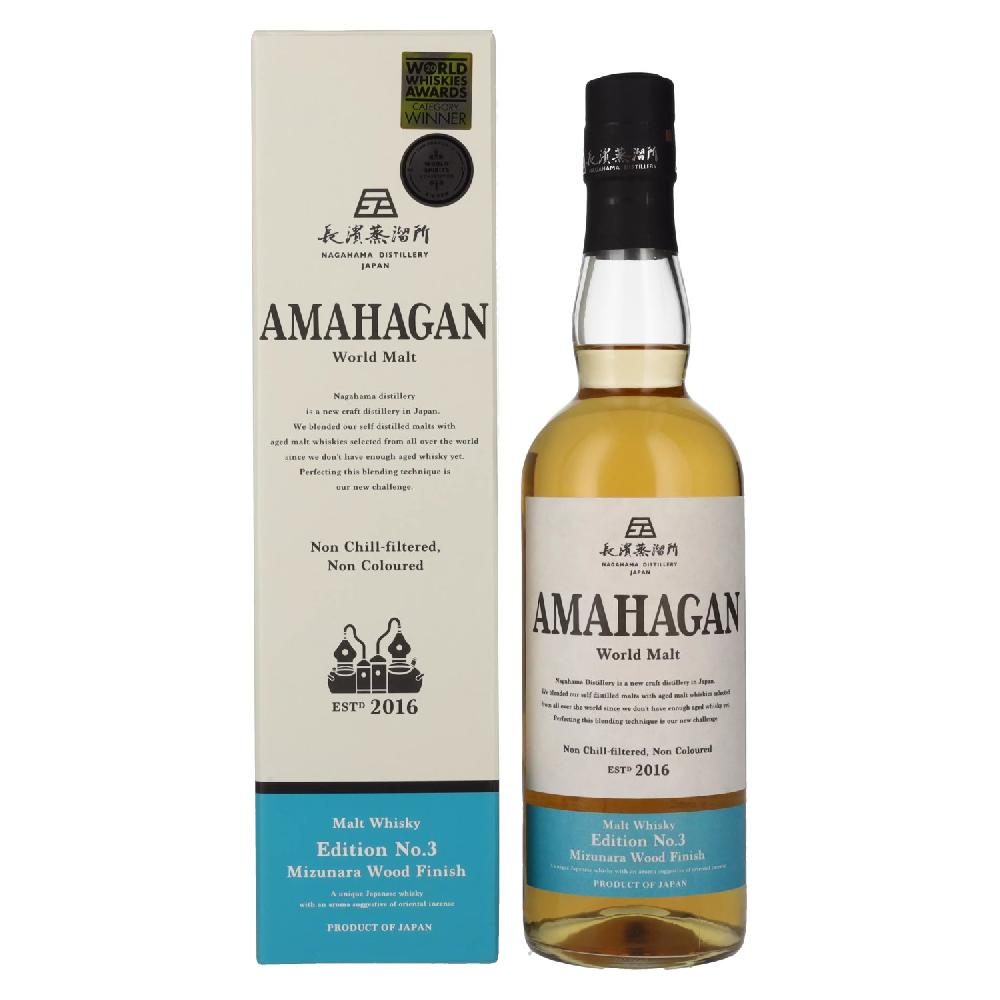 delicando Amahagan World Malt Whisky Edition No.3 MIZUNARA WOOD Finish 47% Vol. 0 7l in Geschenkbox