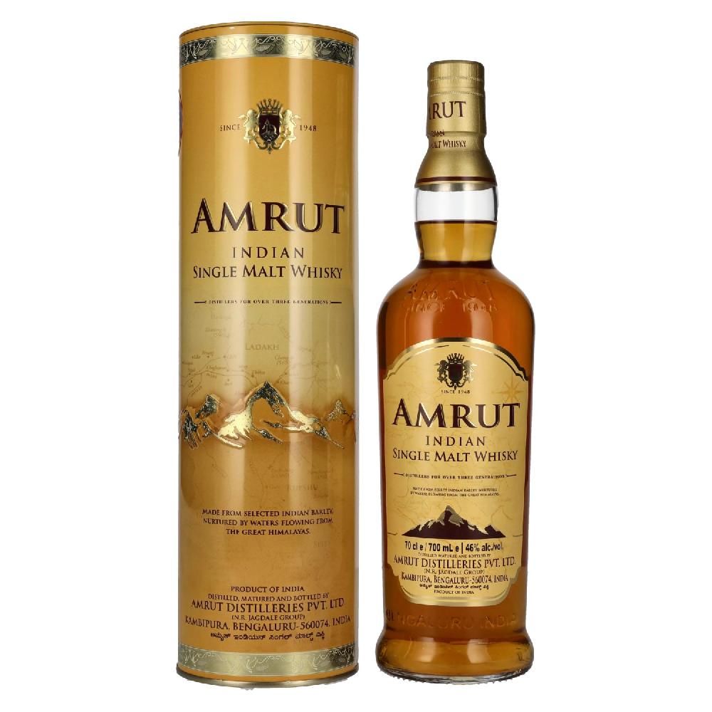 delicando Amrut Indian Single Malt Whisky 46% Vol. 0 7l in Tinbox