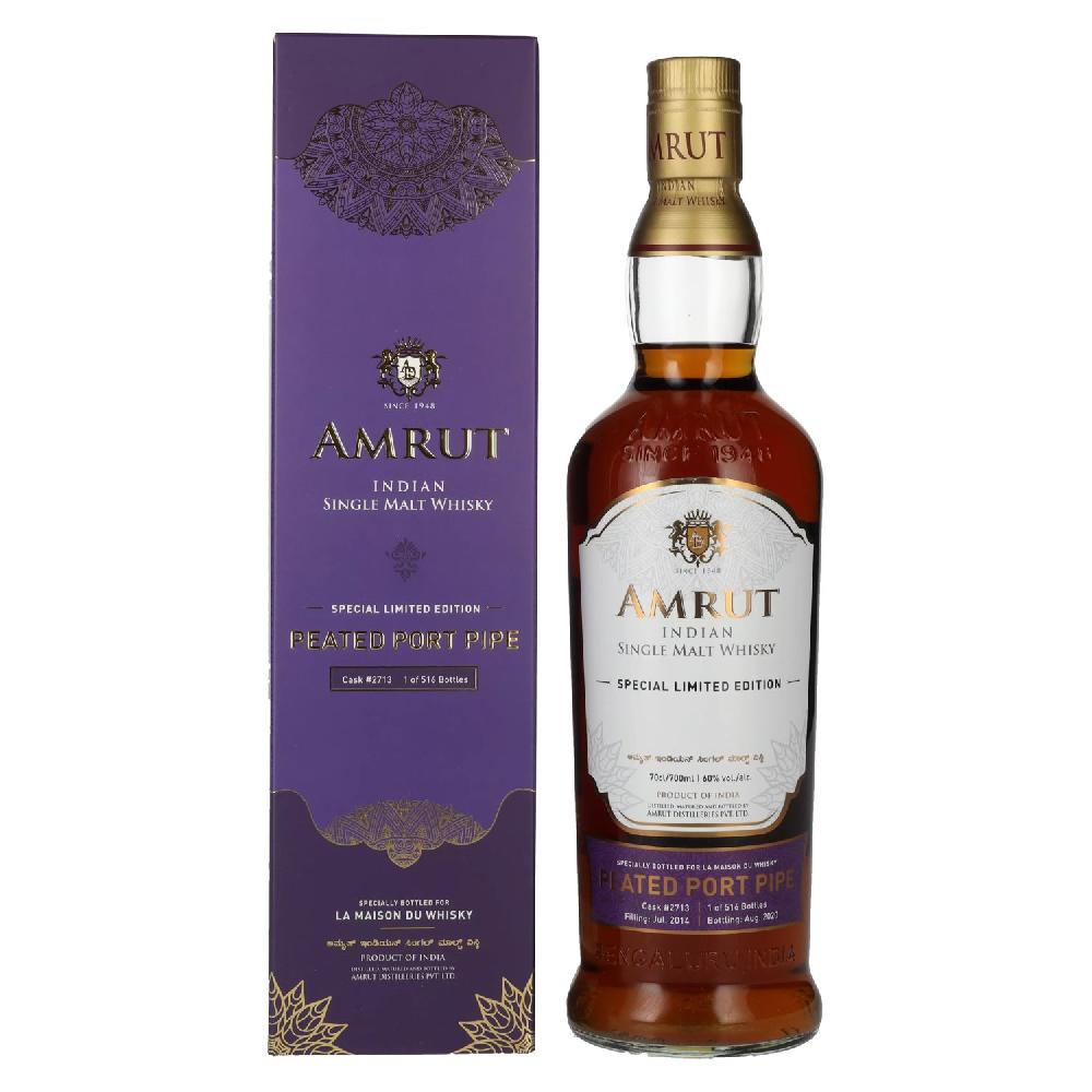 delicando Amrut PORT PIPE Indian Single Malt Whisky 60% Vol. 0 7l in Geschenkbox