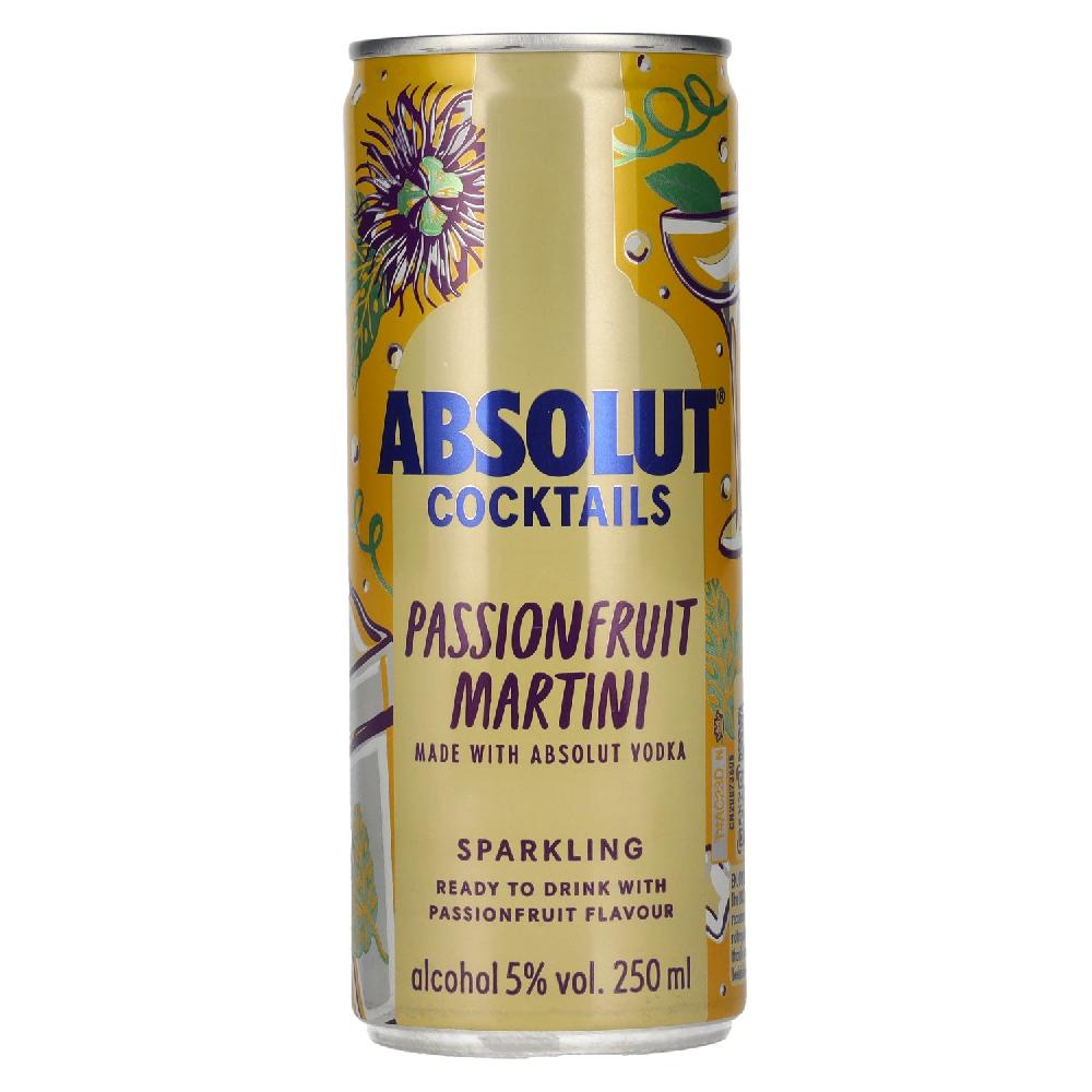delicando Absolut Cocktails Passionfruit Martini 5% Vol. 0 25l Dose