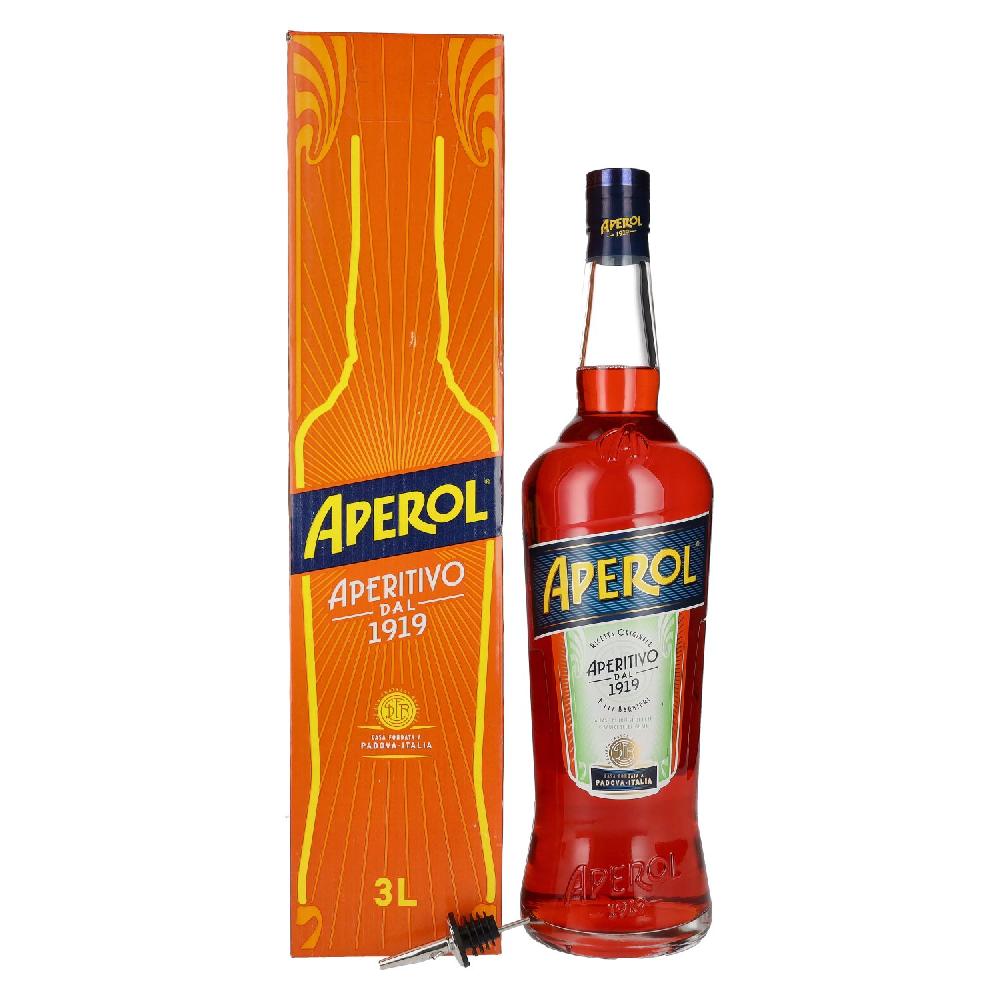 delicando Aperol Aperitivo 11% Vol. 3l in Geschenkbox mit Flaschenausgießer