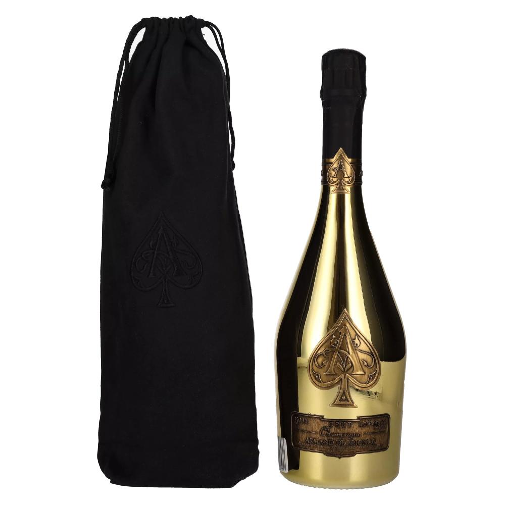 delicando Armand de Brignac Champagne Brut Gold 12 5% Vol. 0 75l in Velvet Bag
