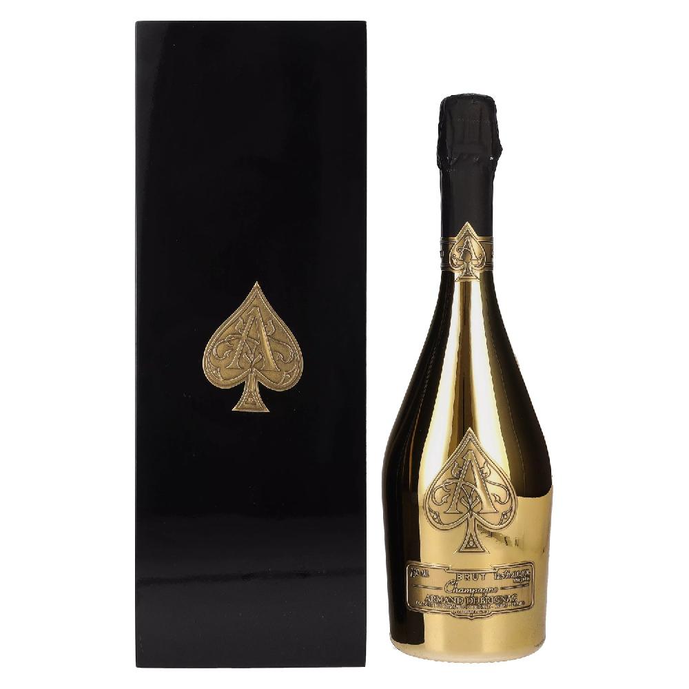 delicando Armand de Brignac Champagne Brut Gold 12 5% Vol. 0 75l in Holzkiste