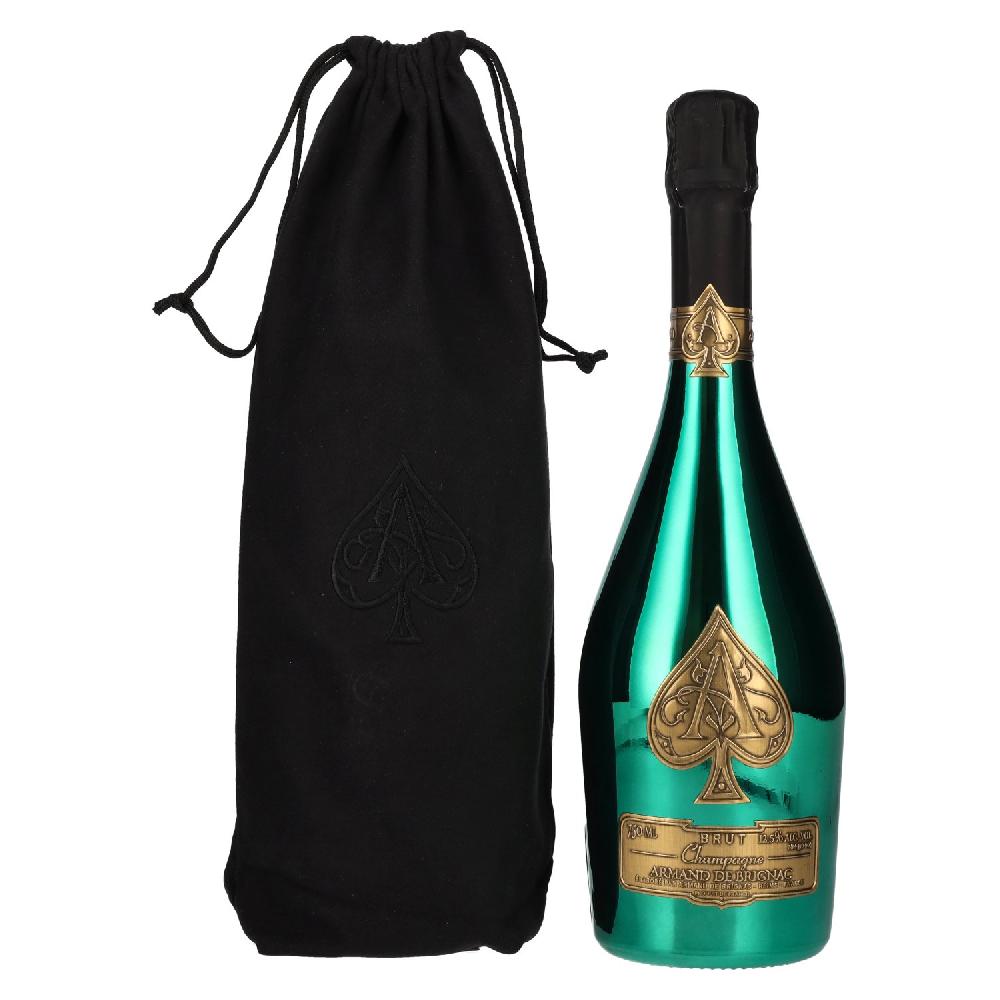 delicando Armand de Brignac Champagne Brut Green Edition 12 5% Vol. 0 75l in Velvet Bag