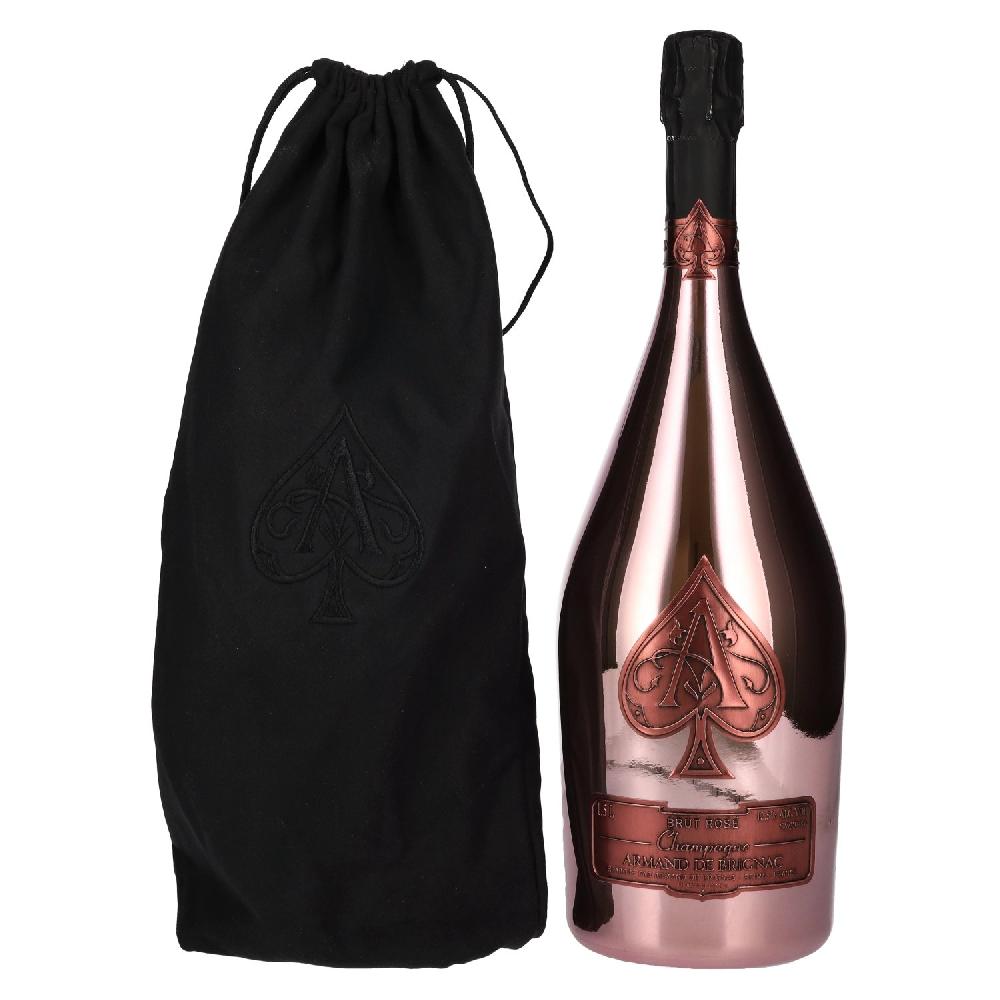 delicando Armand de Brignac Champagne Rosé Brut 12 5% Vol. 1 5l in Velvet Bag