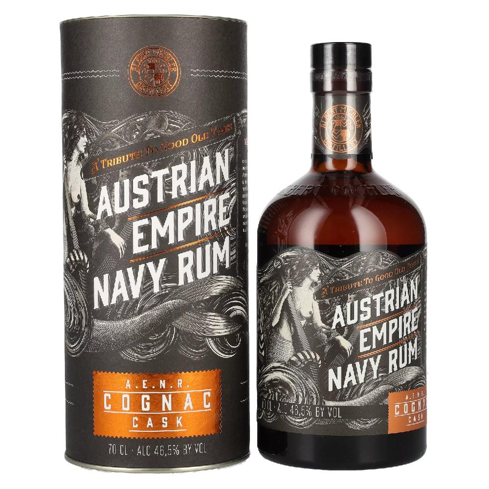 delicando Austrian Empire Navy Rum COGNAC CASK 46 5% Vol. 0 7l in Geschenkbox