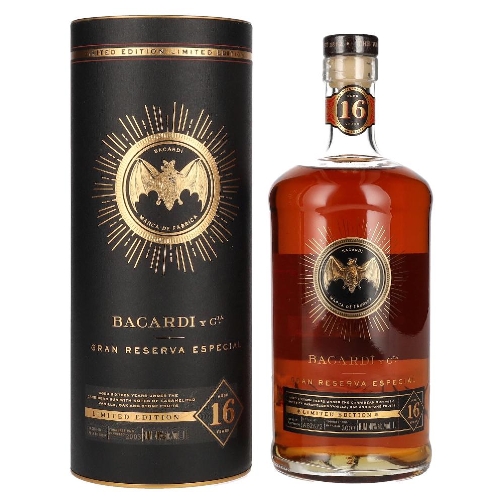 delicando Bacardi 16 Years Old Gran Reserva Especial Limited Edition 40% Vol. 1l in Geschenkbox