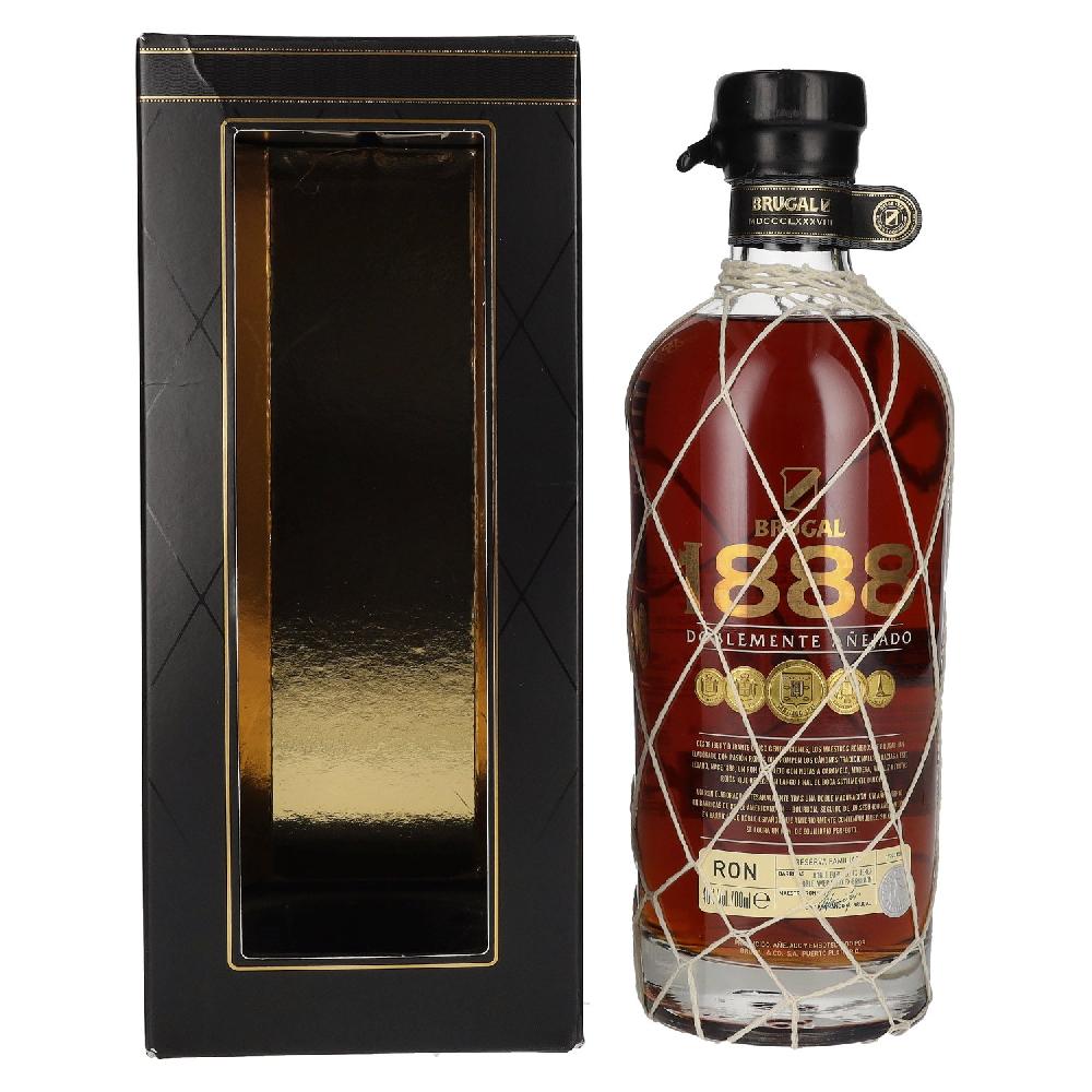 delicando Brugal 1888 Ron Reserva Doblemente Añejado 40% Vol. 0 7l in Geschenkbox Großer Ausverkauf