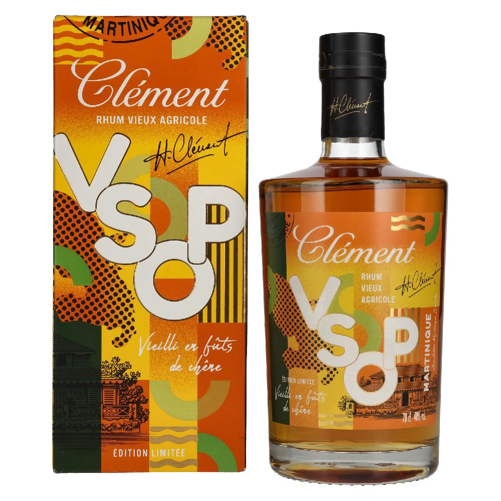 delicando Clément Rhum Vieux Agricole V.S.O.P. VIEILLI EN FÛTS DE CHÊNE 40% Vol. 0 7l in Geschenkbox